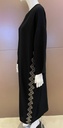 Elegant black abaya with a beautiful design on both sides