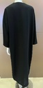 Elegant black abaya with a beautiful design on both sides