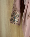 Pale Purple Chiffon Dress Featuring Silver Embellishments