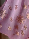 Radiant and intricately designed pink dress,