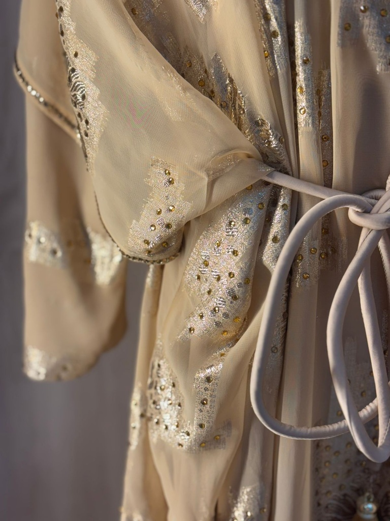 beautiful golden handmade dress