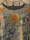 Amber Blossom Hand-Embroidered Luxe Dress