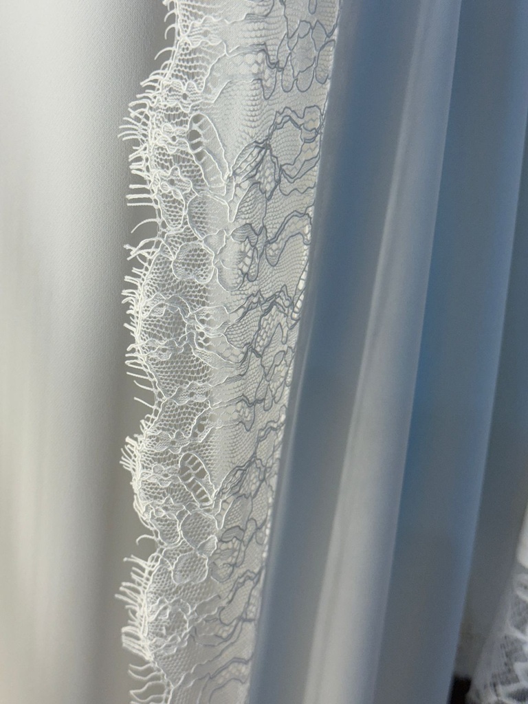 White lace abaya