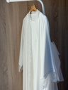 White lace abaya
