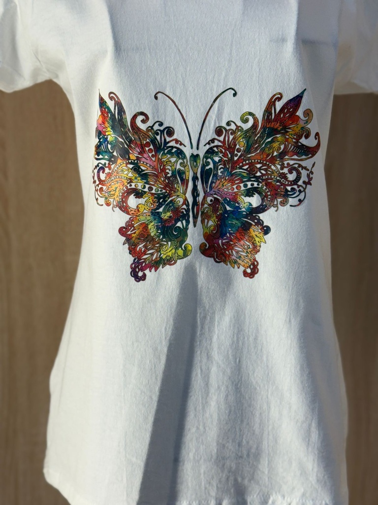 Butterflies Print Woman T-Shirt