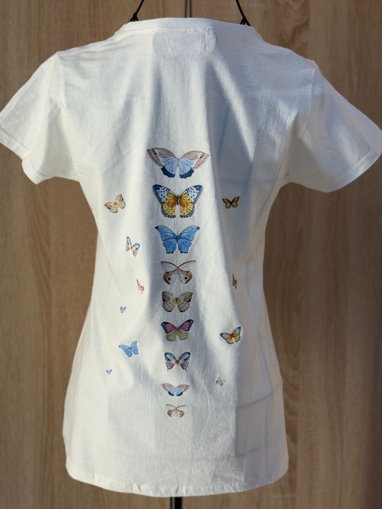 Butterflies Print Woman T-Shirt