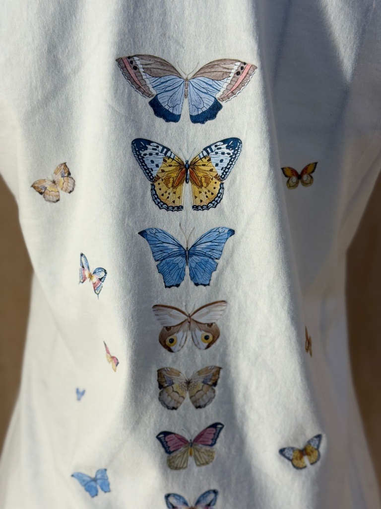 Butterflies Print Woman T-Shirt
