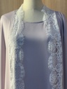 The lady lace light purple abaya
