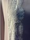 The lady lace light purple abaya