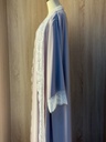 The lady lace light purple abaya