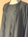 Black lace abaya