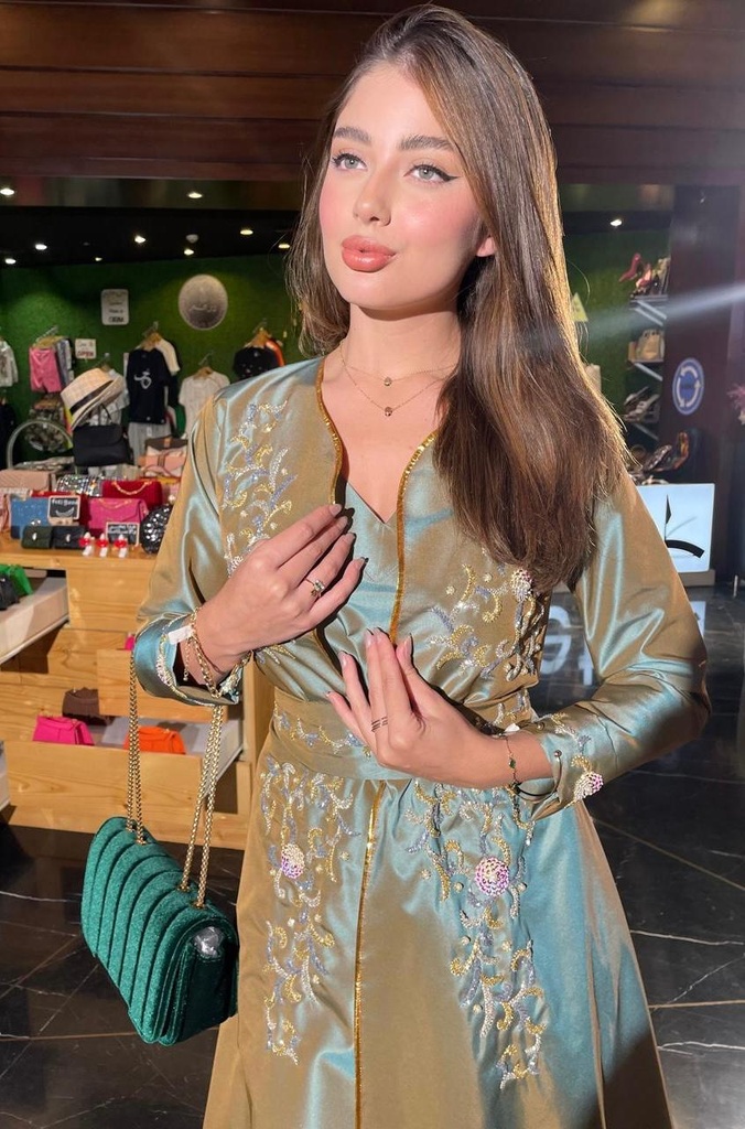 Women's Fashionable & Elegant Floral  Embroidery Dress