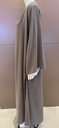 Stylish beaded beige abaya