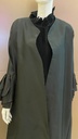 Black 3-piece abaya set with top and trousers