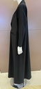 Abaya with a double-breasted coat style