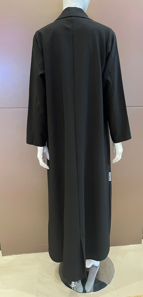 Abaya with a double-breasted coat style