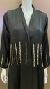 Fashionable Black Abaya with Beads