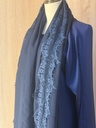 Royal Blue Lace Abaya, Dress And Shaila Set