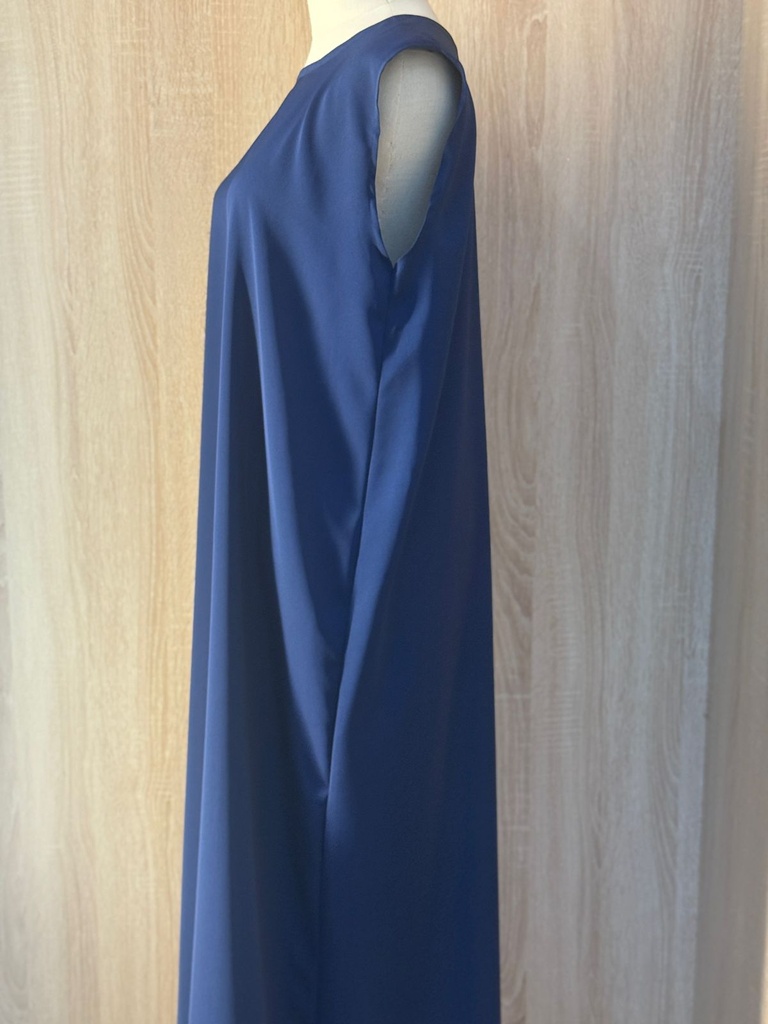 Royal Blue Lace Abaya, Dress And Shaila Set
