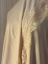Khaki Lace Abaya Dress & Shaila Set