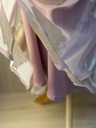 Pink Hand Beaded Lined High Neck Dress