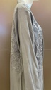Elegant Grey Embellished Abaya with Intricate Designs