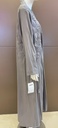 Elegant Grey Embellished Abaya with Intricate Designs