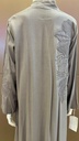 Elegant Grey Embellished Abaya with Intricate Designs