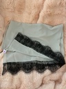 The lady Black lace abaya