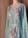 Floral turquoise lace Dress