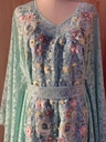 Floral turquoise lace Dress