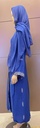 Bright Blue Abaya With Dress And Shaila 