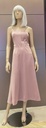 Bisht Pink Embroidered Abaya With Dress