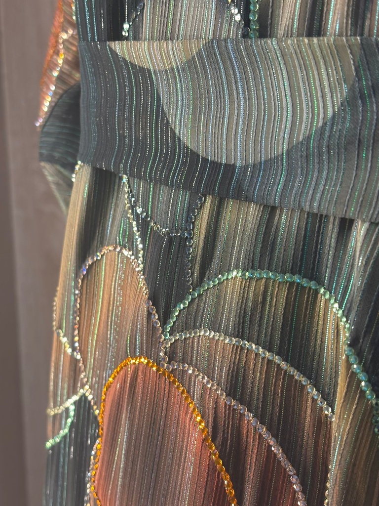 Handcrafted Green Thoub Dress 