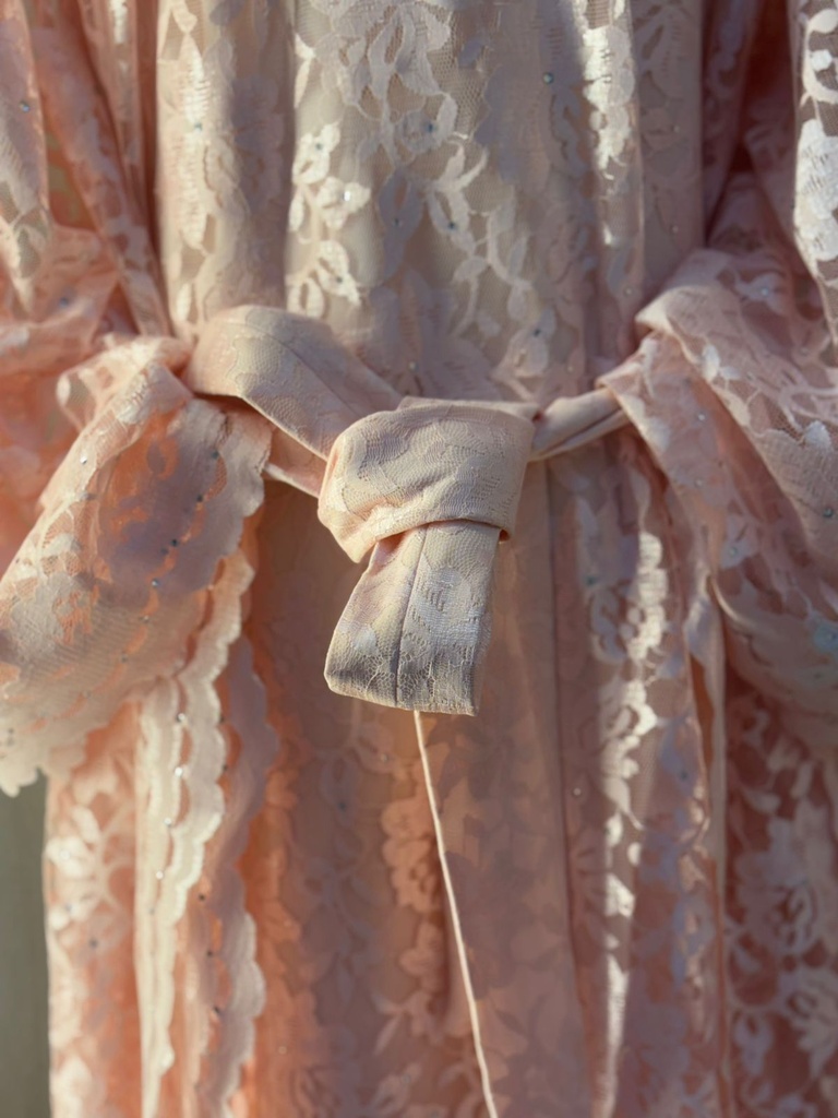Elegant In Peach Dress