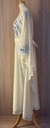 Elegant yellow dress embellished with beads 