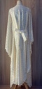 Elegant yellow dress embellished with beads 