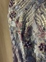 Elegant  grey dress embellished with beads  