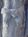 Elegant  grey dress embellished with beads  