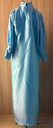 Elegant Sky Blue Satin Dress with Circular Embellishments