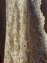 Golden Floral Lace Abaya With Dress And Sheila