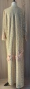 Golden Floral Lace Abaya With Dress And Sheila