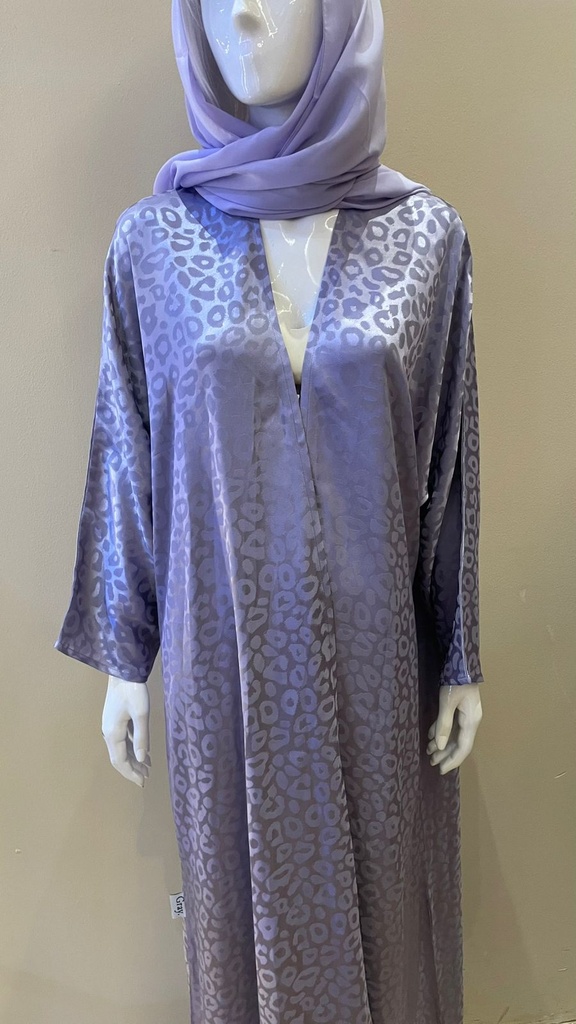 Elegant purple abaya