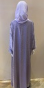 Elegant purple abaya