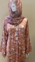 FLORALLNE BRONZE ABAYA 