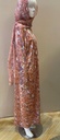 FLORALLNE BRONZE ABAYA 