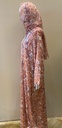 FLORALLNE BRONZE ABAYA 