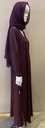 Lovely maroon abaya that's perfect for any occasion!