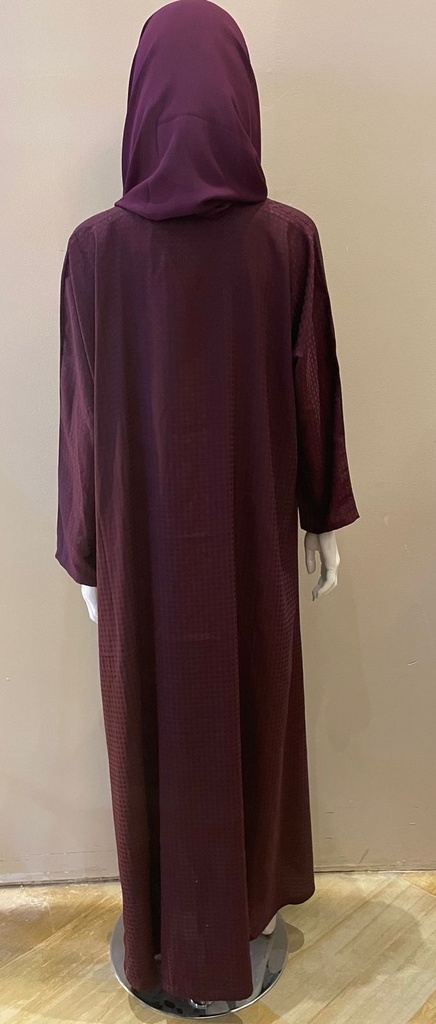 Lovely maroon abaya that's perfect for any occasion!