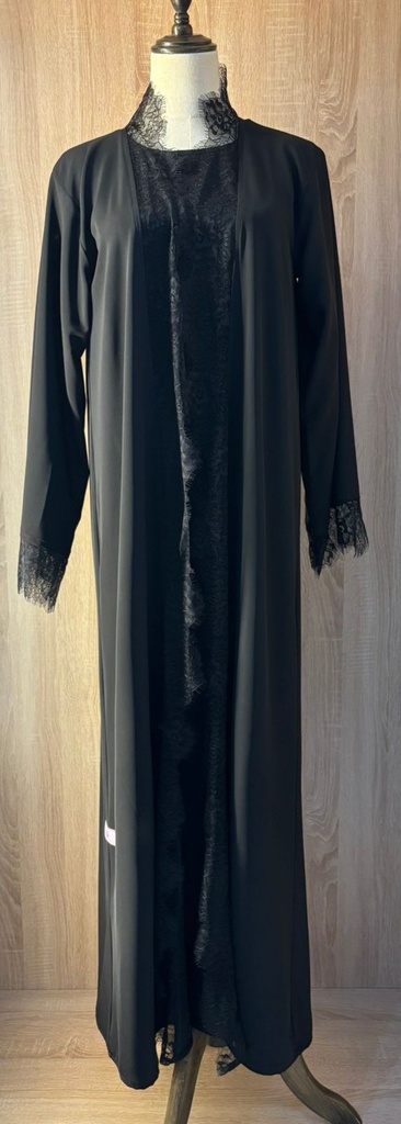 Black dress, abaya, and shaila
